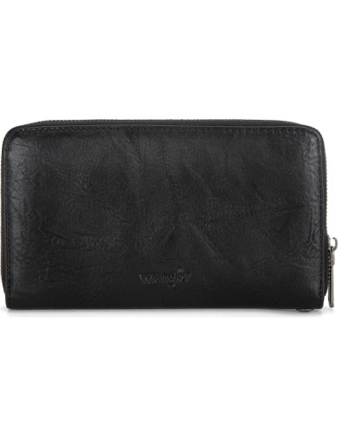 Billetera de Mujer Wrangler 119001BK Negra de Cuero Vegano