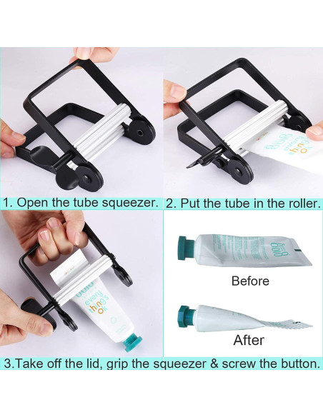 Exprimidor de Tubo de Metal AtFung TW-01 Negro - Multifuncional