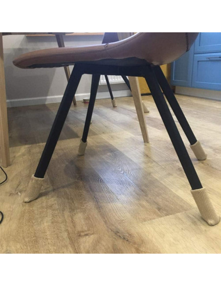 24 Protectores de Piso para Muebles OEEKOI - Beige, Antideslizantes
