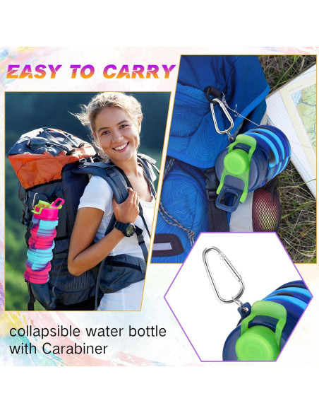 20 Botellas de Agua Plegables Sunnyray 500 ml Camuflaje