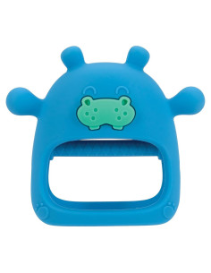 Mitón de Dentición de Silicona Nuby Hipopótamo 3+ Meses
