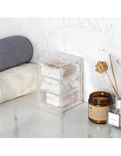 Organizador de Escritorio Acrílico BTSKY 3 Cajones 7.9x8.9x13cm 2