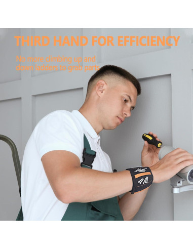 Banda Magnética para Muñeca MENDPRO con 15 Imanes y 2 Bolsillos