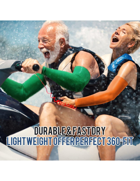 Mangas de brazo GOUNOD UV 50 para hombres y mujeres - 1 par negro