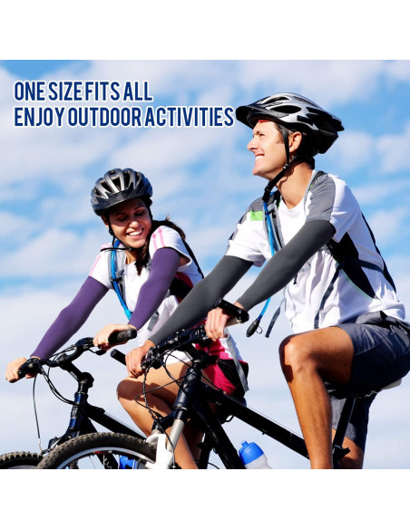 Mangas de brazo GOUNOD UV 50 para hombres y mujeres - 1 par negro