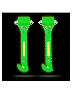 Juego de 2 Martillos de Seguridad MOTORBUDDY con Cortador