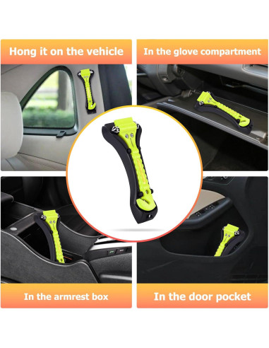 Juego de 2 Martillos de Seguridad MOTORBUDDY con Cortador