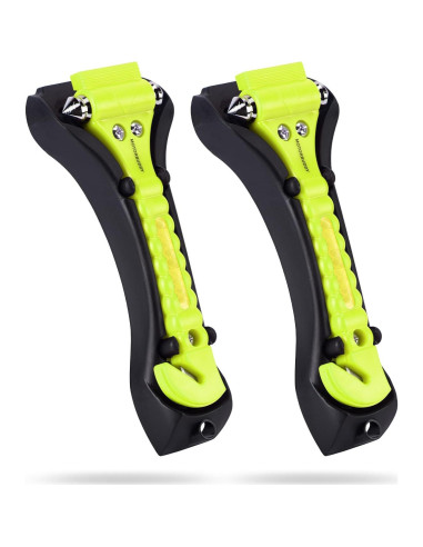 Juego de 2 Martillos de Seguridad MOTORBUDDY con Cortador