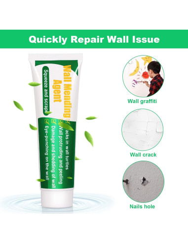 Kit de Reparación de Pared GQLife con Raspador y Pasta 100g