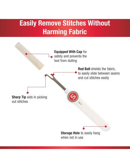 Agarrador de Costura SINGER Comfort Grip Rosa y Blanco Agarrador de Costura SINGER Comfort Grip Rosa y Blanco