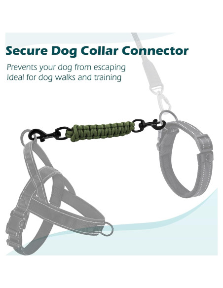 Clip de Seguridad para Collar de Perro PetBonus Verde Militar