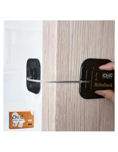Cerradura de Refrigerador Sin Llave para Niños - Seguridad Negra
