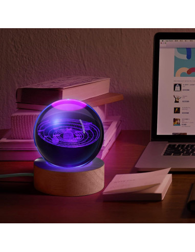 Luz Nocturna 3D Galáctica JANARARY Sistema Solar LED