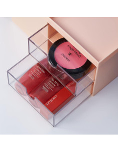 Organizador de Escritorio LETURE Rosa con Cajón 6 Compartimentos 2