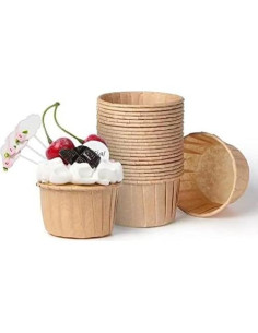 Forros de Cupcake Nax Caki Marrón 30pcs Resistentes a Grasas 2