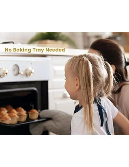 Forros de Cupcake Nax Caki Marrón 30pcs Resistentes a Grasas