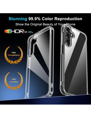 Funda Transparente Janmitta para Samsung Galaxy A15 5G con Protector