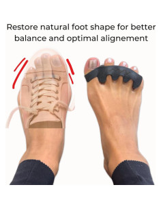 Separador de dedos terapéutico Spacer Mobility 4-Lazo - Alivia juanetes y fascitis plantar 2