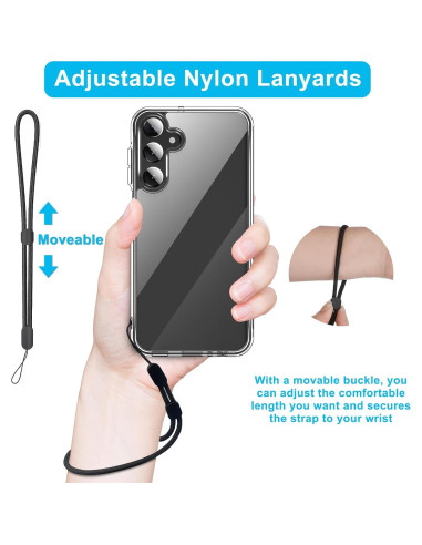 Funda Transparente Janmitta para Samsung Galaxy A15 5G con Protector