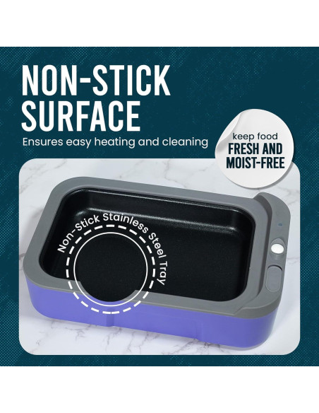 Hot Bento Caja Almuerzo Autocalentable Portátil 2L Negro