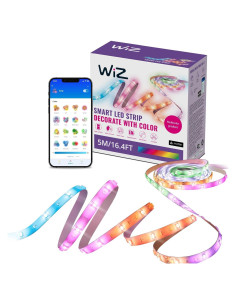 Tira de Luz LED WiZ RGBIC 5 m Multicolor Control Voz/App