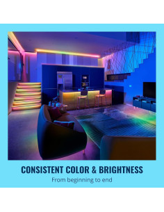 Tira de Luz LED WiZ RGBIC 5 m Multicolor Control Voz/App 2