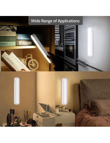 Luz LED Bajo Gabinete AKSDA N106 Recargable 20 LEDs 350LM