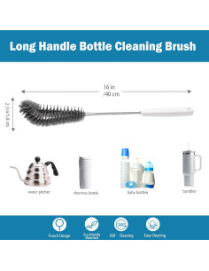 Cepillo de Limpieza de Botellas Kwude 40.64 cm Negro 2