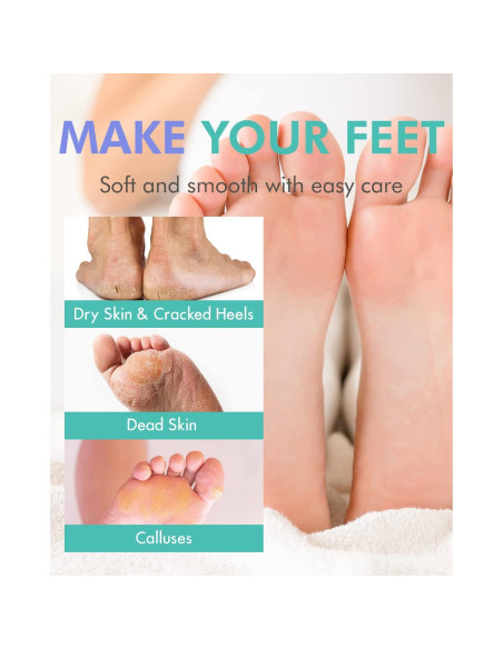 Mascarilla Exfoliante para Pies Dermal Korea - 2 Paquetes con Aloe Vera y Colágeno Mascarilla Exfoliante para Pies Dermal Korea - 2 Paquetes con Aloe Vera y Colágeno