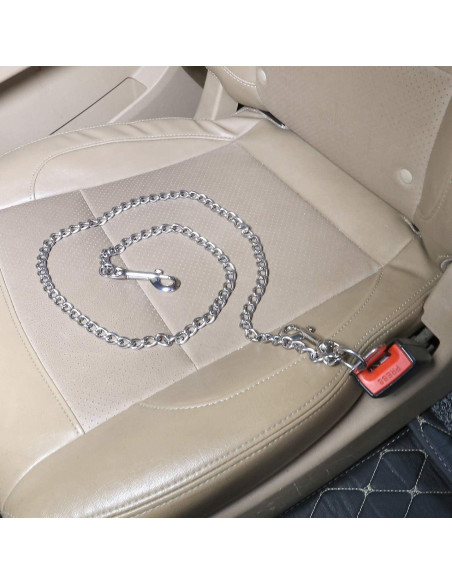 Correa de Seguridad para Perros Mogoko 20.8" Acero Inoxidable