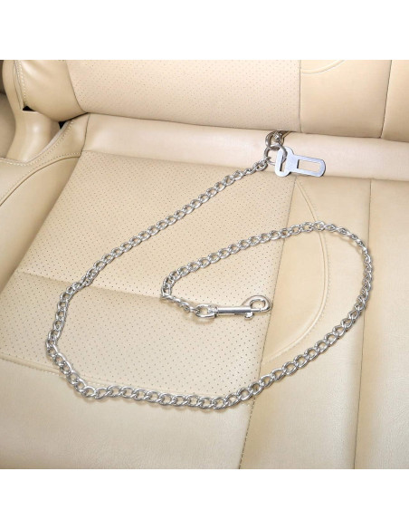 Correa de Seguridad para Perros Mogoko 20.8" Acero Inoxidable