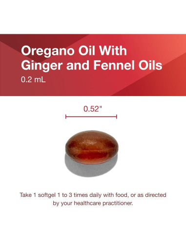 Aceite de Orégano Protocolo Para el Equilibrio de Vida 90 Cápsulas