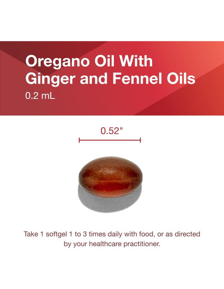 Aceite de Orégano Protocolo Para el Equilibrio de Vida 90 Cápsulas