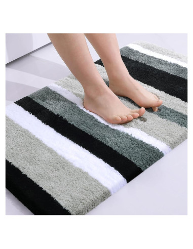 Alfombrilla de Baño Microfibra Buganda 61x41 cm Antideslizante
