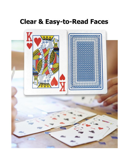 Baraja Estándar de Cartas LEQBO - 54 Cartas Premium para Póker