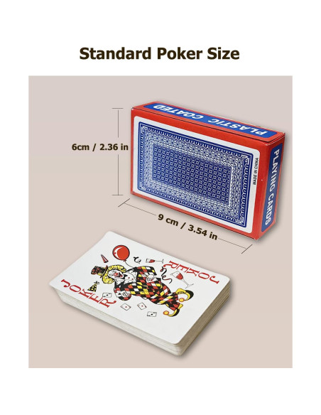 Baraja Estándar de Cartas LEQBO - 54 Cartas Premium para Póker