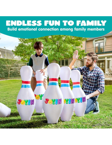 Conjunto de Bolos Inflables Gigantes JOYIN 68.58 cm Multicolor