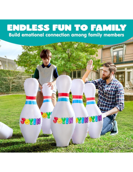 Conjunto de Bolos Inflables Gigantes JOYIN 68.58 cm Multicolor