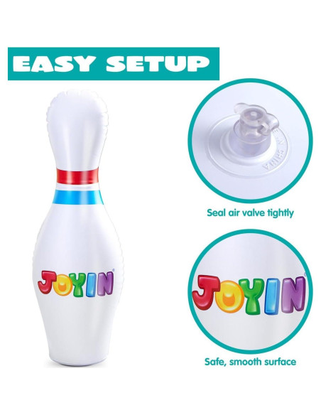 Conjunto de Bolos Inflables Gigantes JOYIN 68.58 cm Multicolor