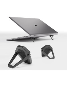 Soporte Elevador para Laptop ZELMINE Negro 3.81 cm Antideslizante 2