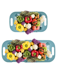 Colador de Fregadero Nourished Essentials Ajustable 35.5-48.3 cm - Azul