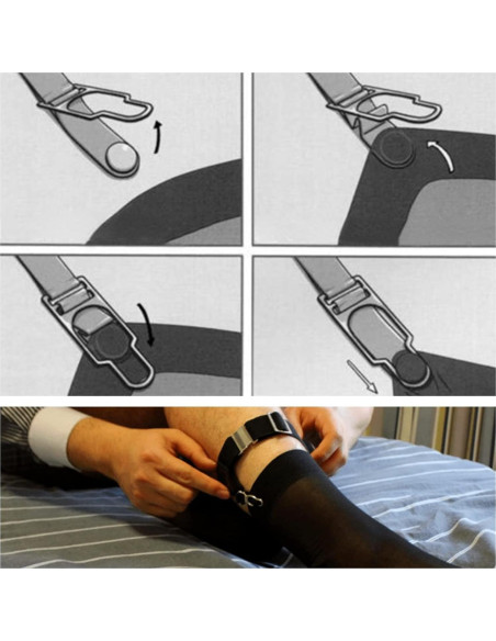 Soporte para Calcetines Ajustable Verdancy - 2 Piezas Negro