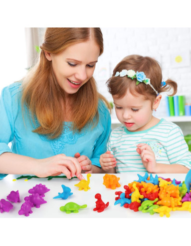 Juego de Clasificación de Dinosaurios LOKIPA 48 Piezas Educativo