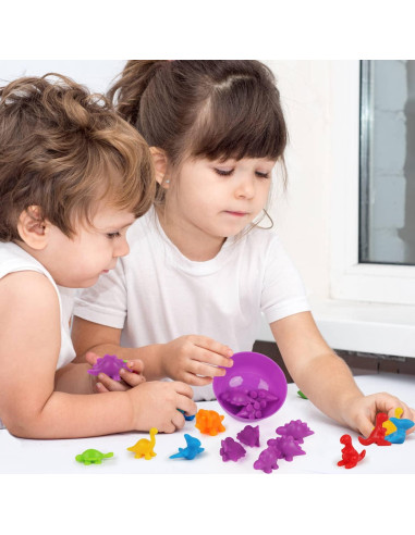 Juego de Clasificación de Dinosaurios LOKIPA 48 Piezas Educativo