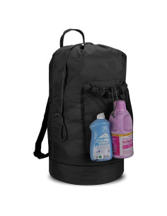 Bolsa de lavandería mochila Dalykate negra, nylon 73.66 cm