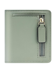 Billetera Compacta Bifold Gostwo Verde con Bloqueo RFID