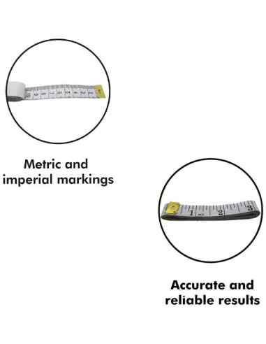 Cinta Métrica Doble Cara Gadgetime 304.8 cm Blanca
