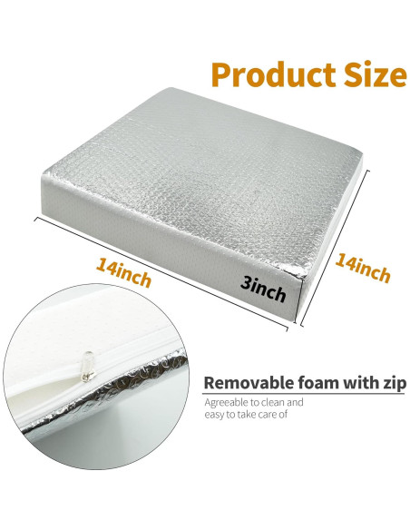 Aislante de Ventilación RV EDIETH 2 Piezas 14x14x3"