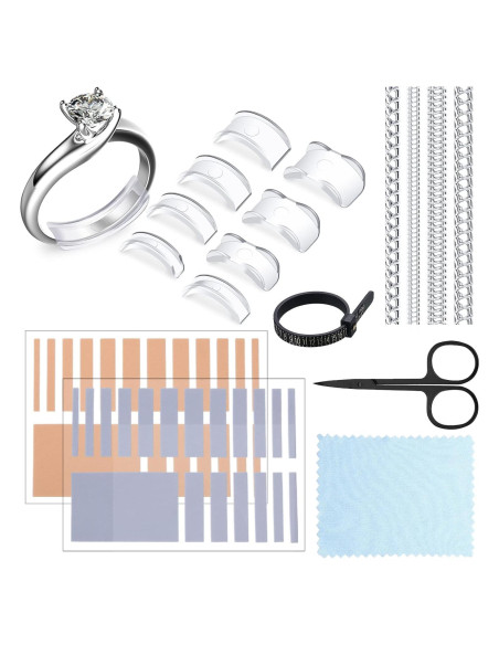 Medidor de Anillos Hicarer 53 Piezas Ajustadores y Herramientas