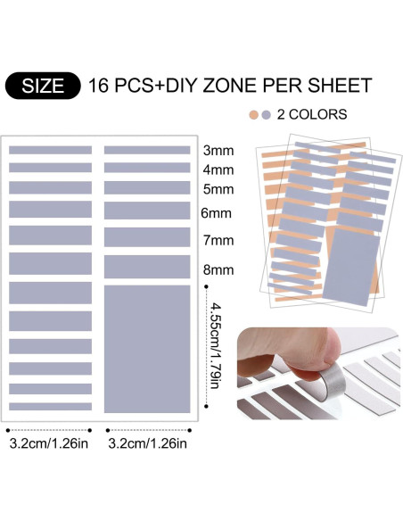Medidor de Anillos Hicarer 53 Piezas Ajustadores y Herramientas